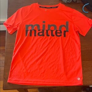 Xersion Neon Coral 'mind matter' Graphic Short-Sleeve Tee